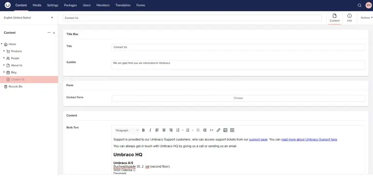 Umbraco İletişim Rehber 3