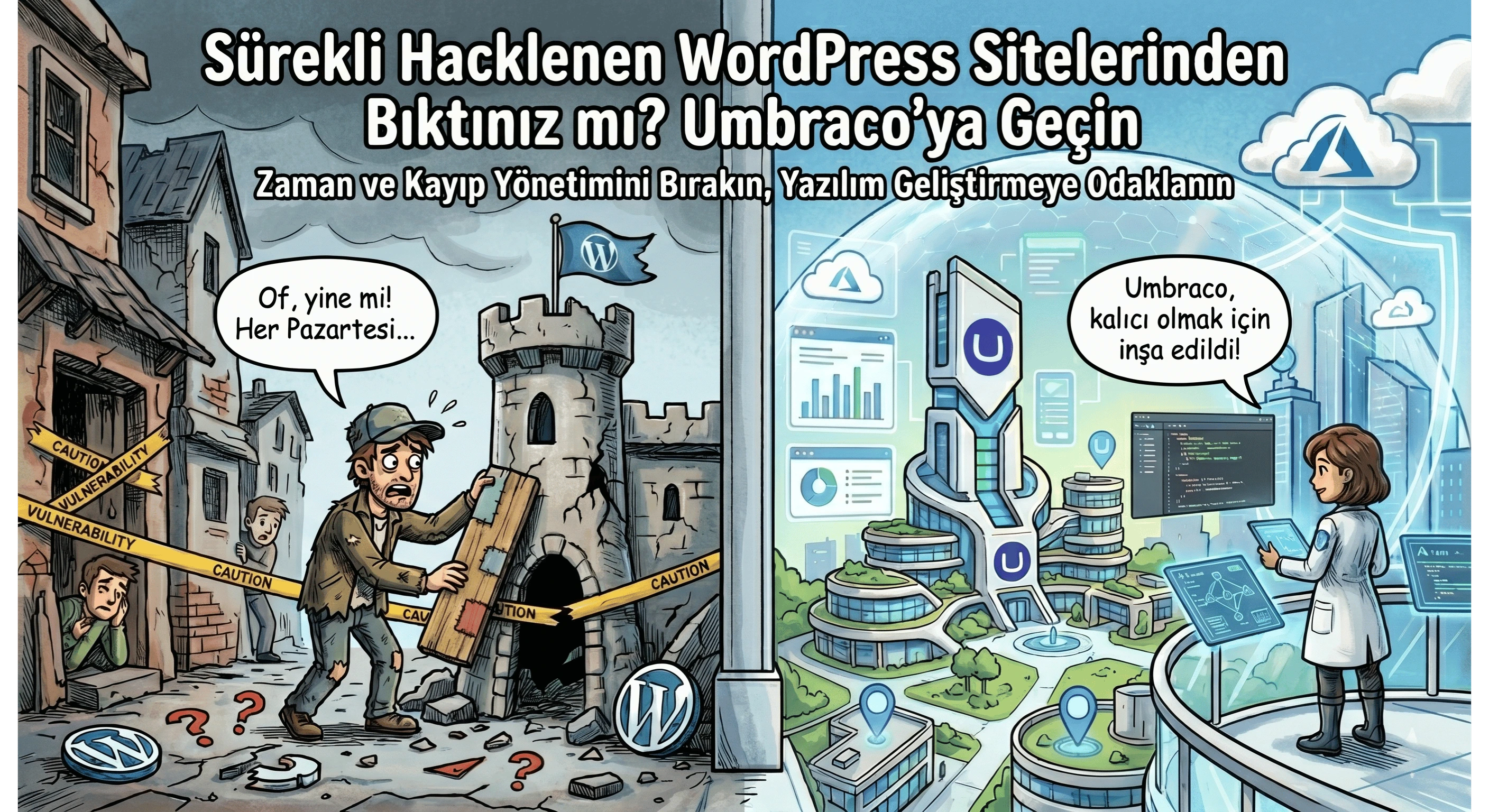Sürekli Hacklenen WordPress Sitelerinden Bıktınız mı? Umbraco'ya Geçin
